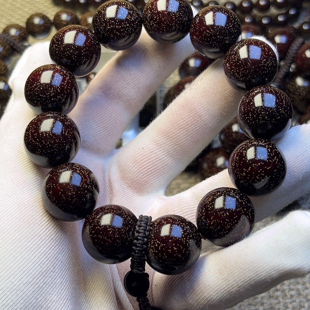 用***1檀香紫檀（小叶紫檀）1.8 13颗爆星