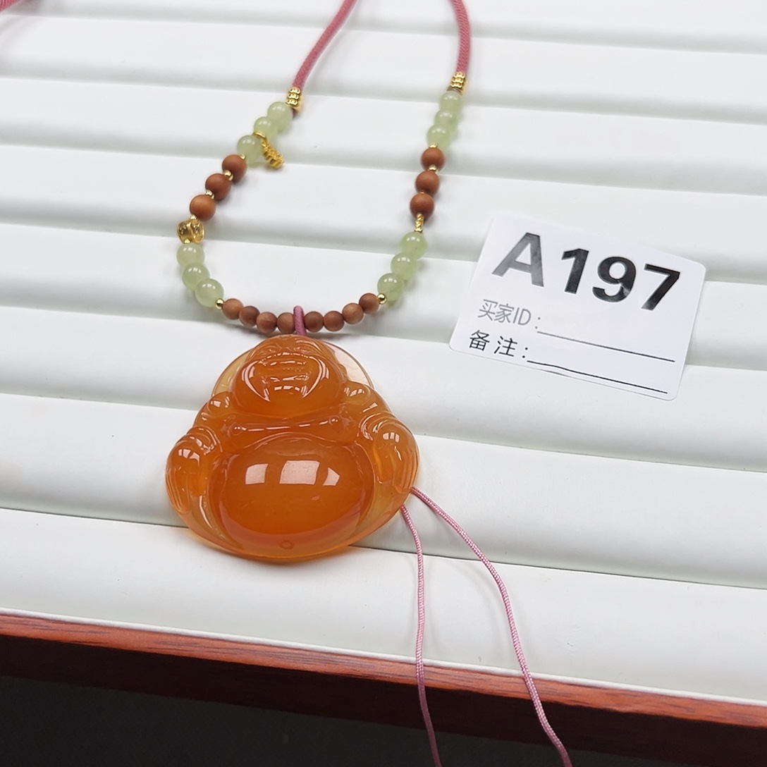 半***甜玛瑙/玉髓合金颈饰