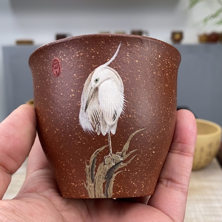 紫砂茶杯宜兴紫砂主人杯