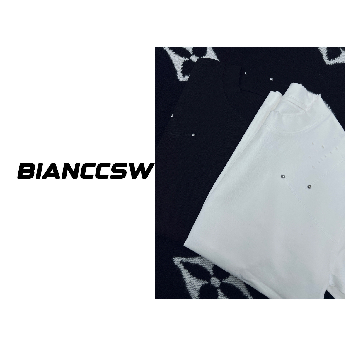 【破洞五金】高品质重磅做旧短袖T