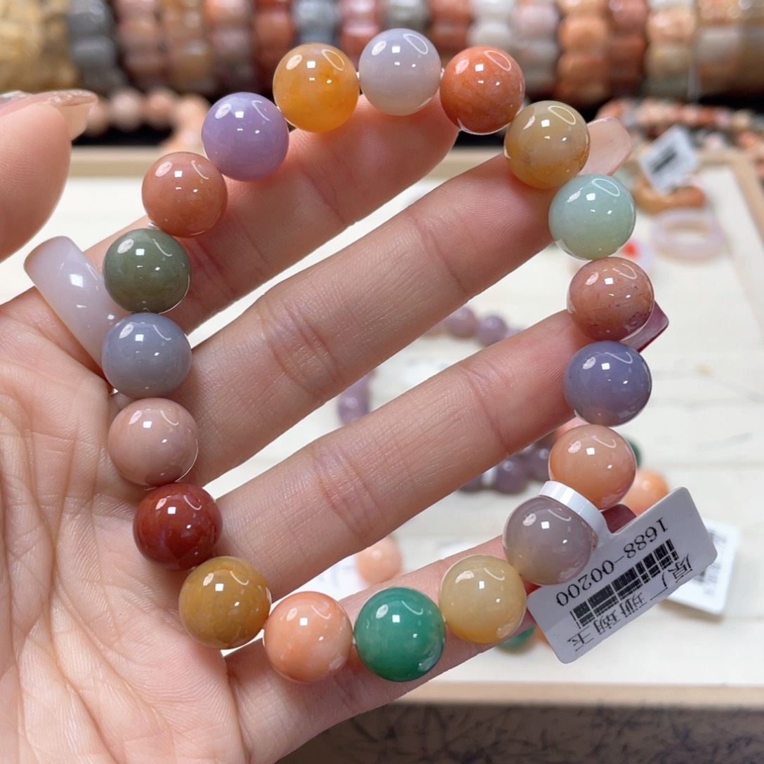 硅化珊瑚（珊瑚玉）手链未镶嵌兰**335