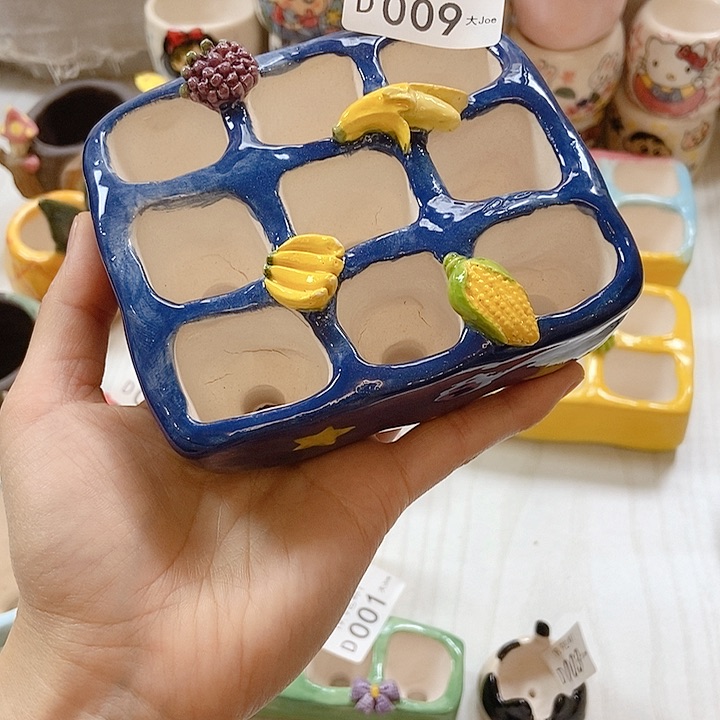 大舅手工手绘盆009