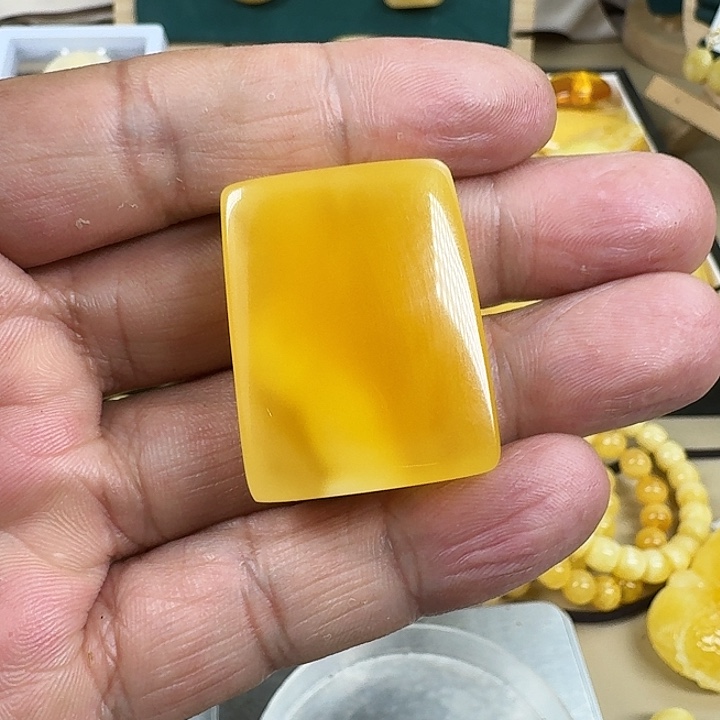 蜜蜡珠宝奇石未镶嵌平安无事牌