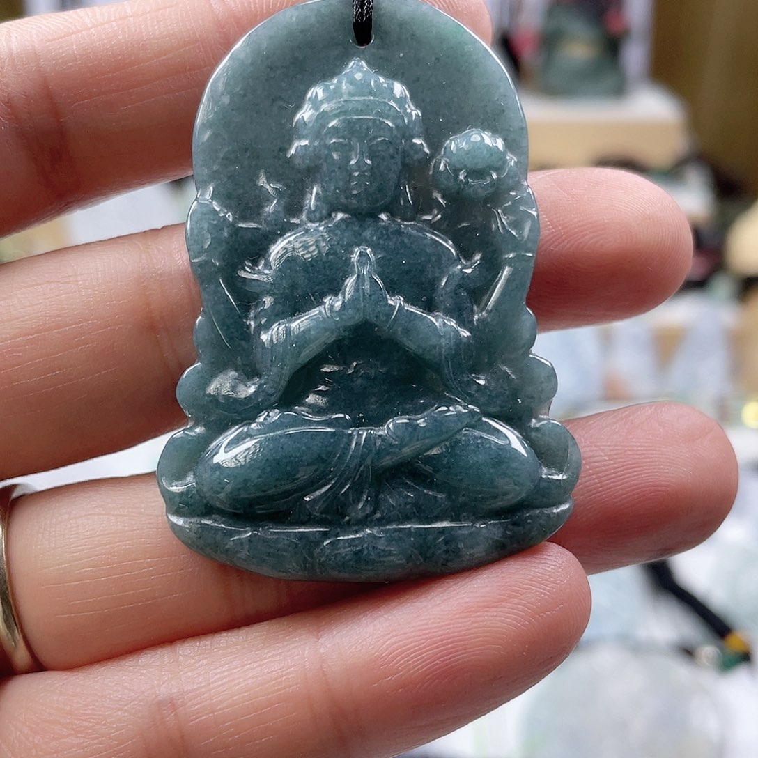 翡翠颈饰未镶嵌0425挂件