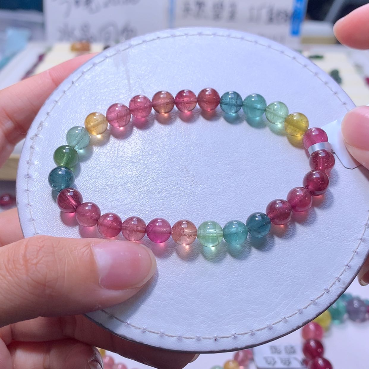 【闪购商品】未镶嵌手链碧玺6.9m