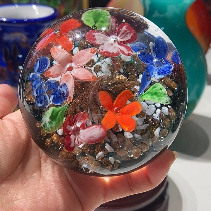 琉璃纯手工琉璃花球