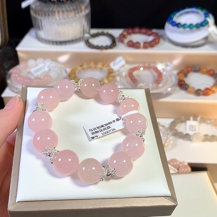 水晶手链未镶嵌粉水晶