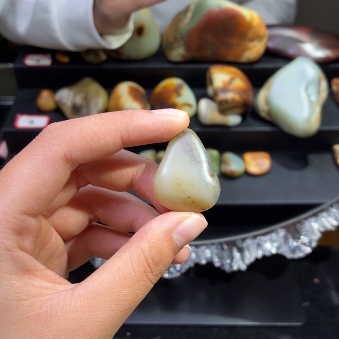 和田玉未镶嵌挂件11.7