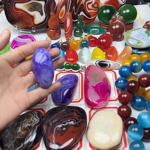 玛瑙/玉髓戒指未镶嵌