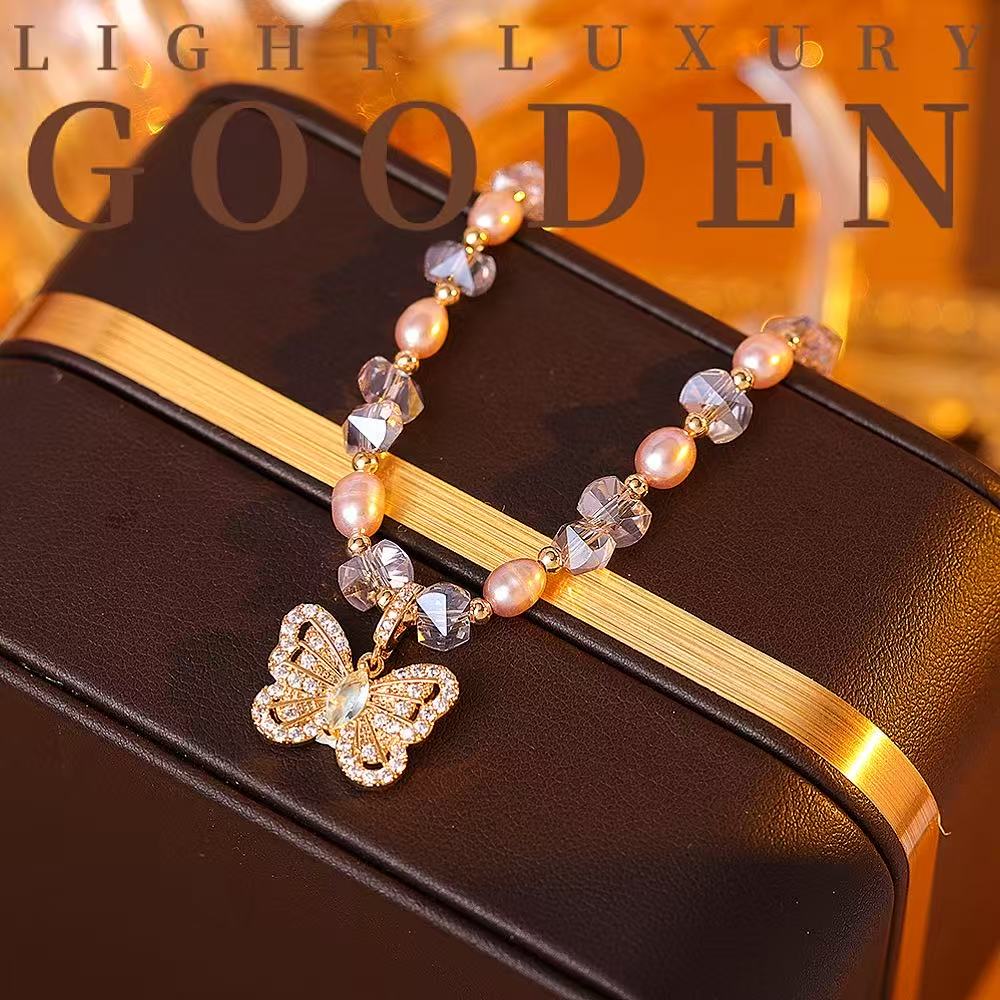 铜合金项链 Gooden岛家【冰辰蝴蝶】脖颈链高级感气质首饰项链