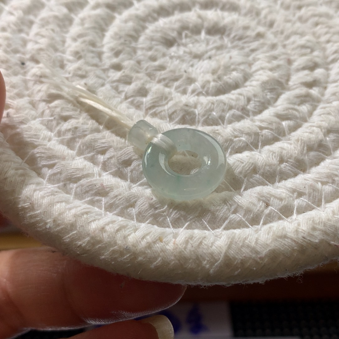 翡翠未镶嵌颈饰甜甜圈尺寸15.5-3.2福利