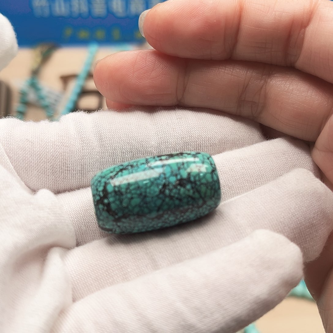 绿松石桶珠未镶嵌