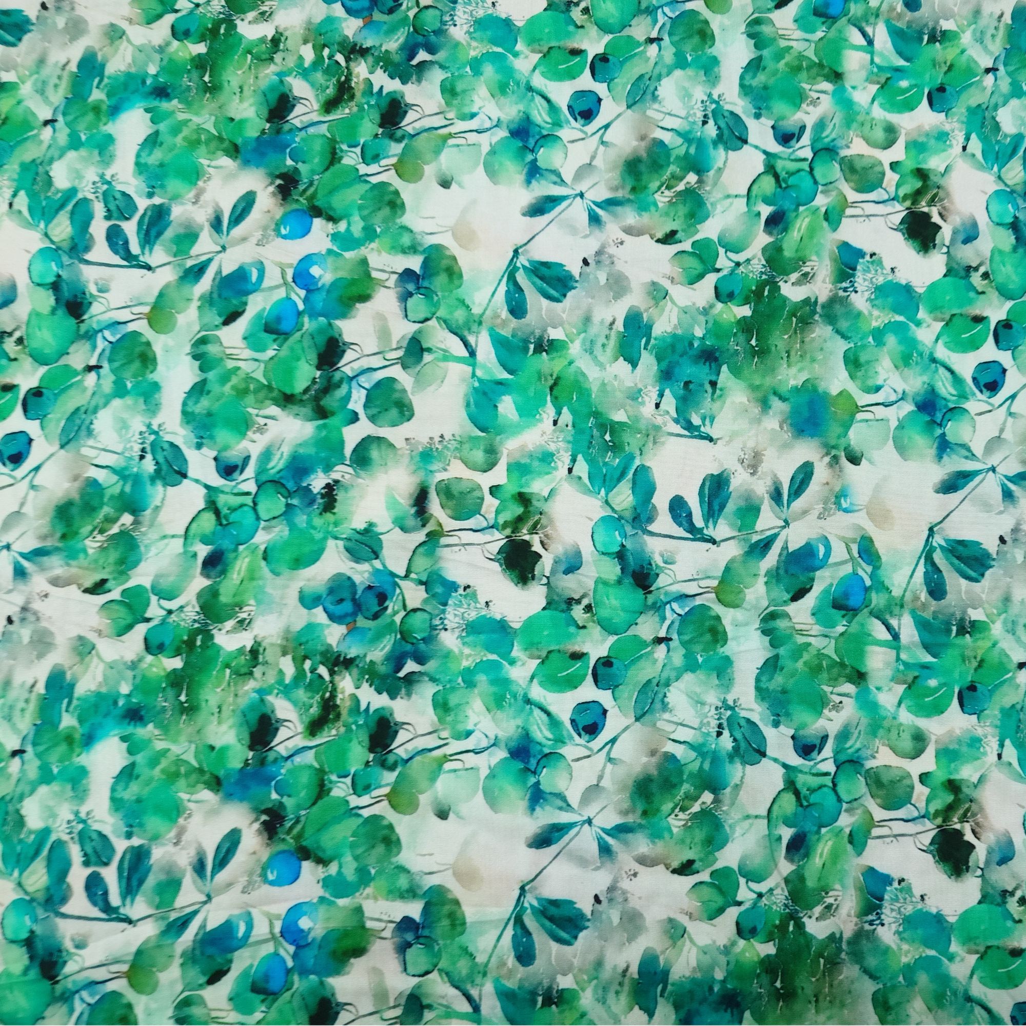 【棉绸.绿影】新款棉绸面料（2米包邮）