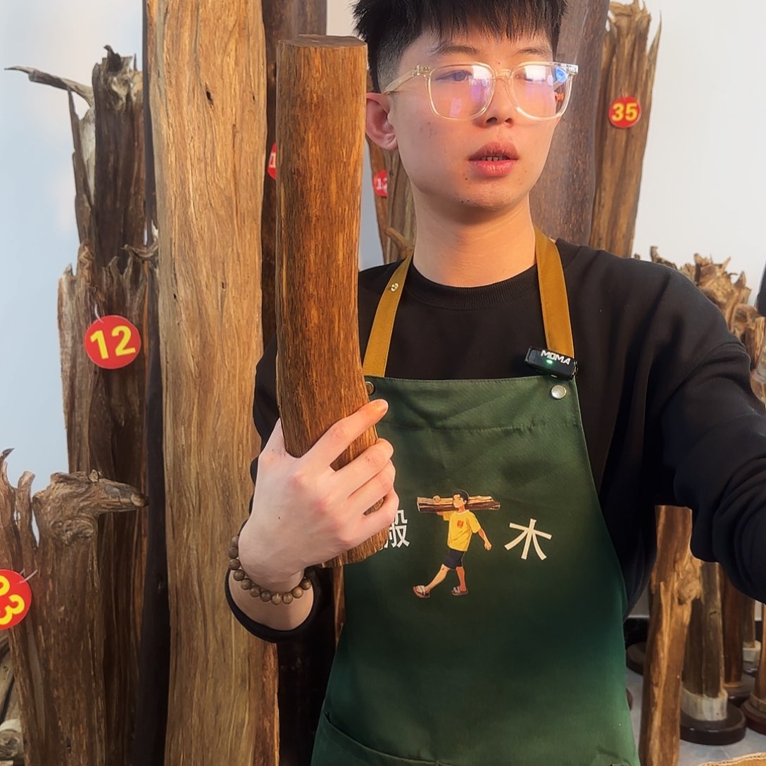 沉香摆件天然沉香原木摆件➕底座