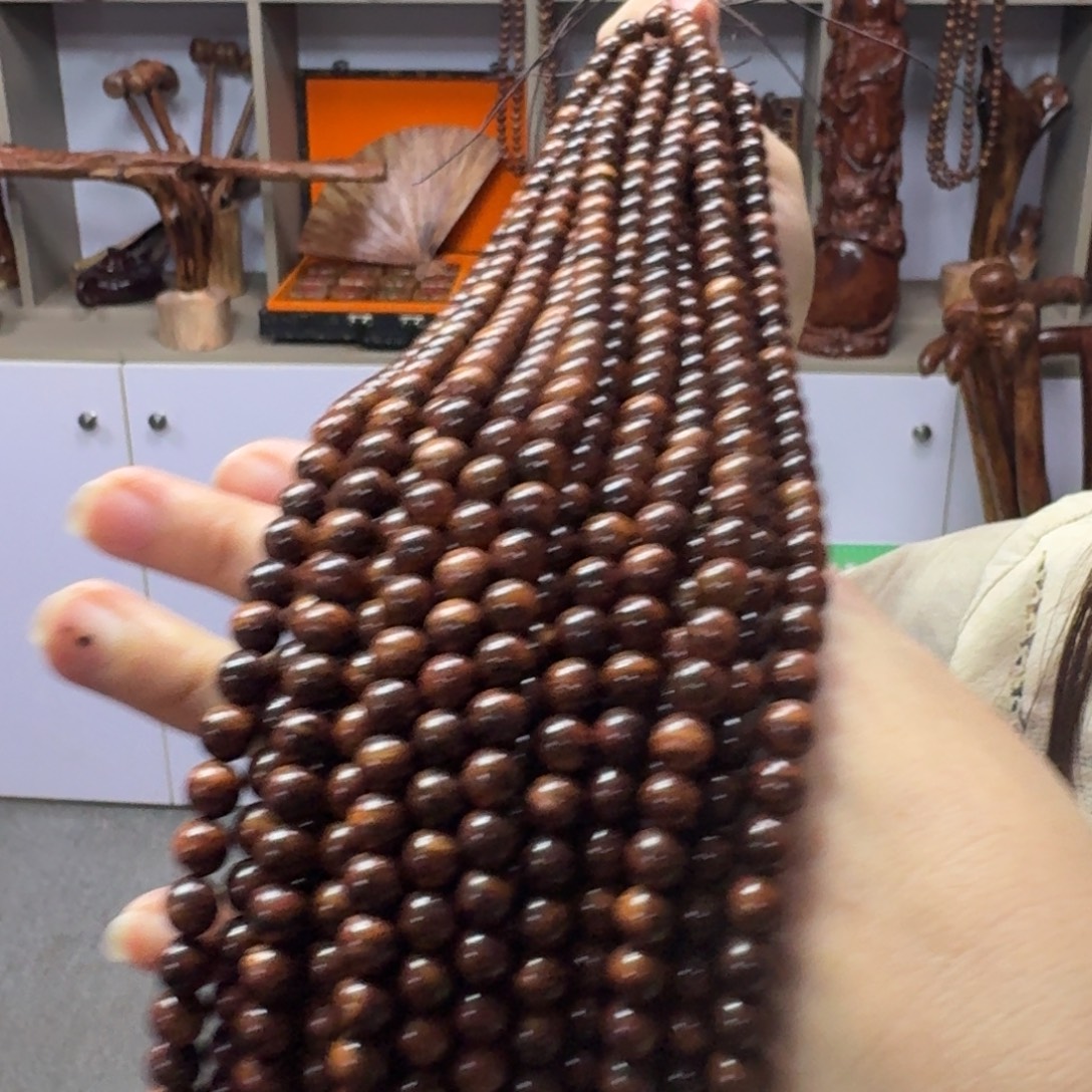 手串/手链黄花梨/降香黄檀正宗0.8✖️108规格海黄手串