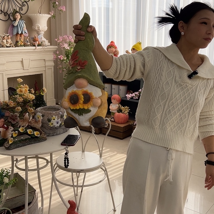 花园摆件红红火火