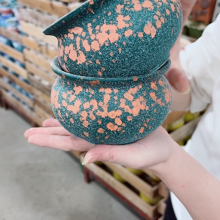 有孔，凑单福利满10元发货陶瓷多肉花盆！