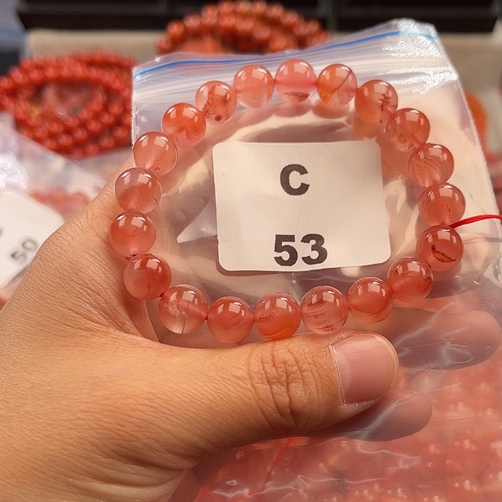 南红玛瑙未镶嵌多样性发货默认微瑕称重9mm