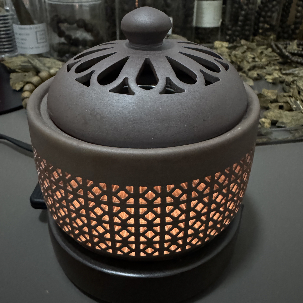 高端陶瓷电子香薰炉定时调温