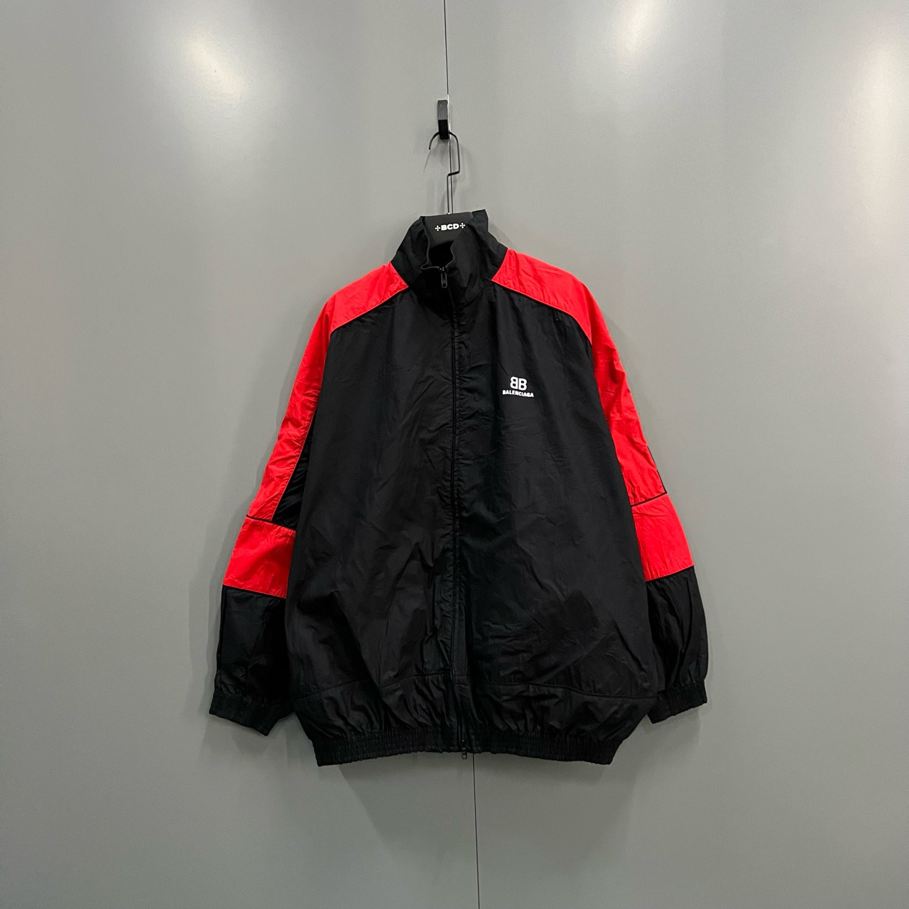 95新 Balenciaga/巴黎世家 （jp）125拼接撞色logo校服外套 50码