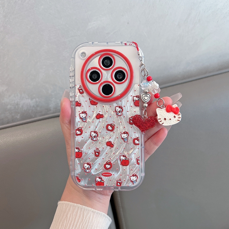 可爱卡通猫羽纱适用苹果华为荣耀手机壳新款vivo小米oppo防摔女款