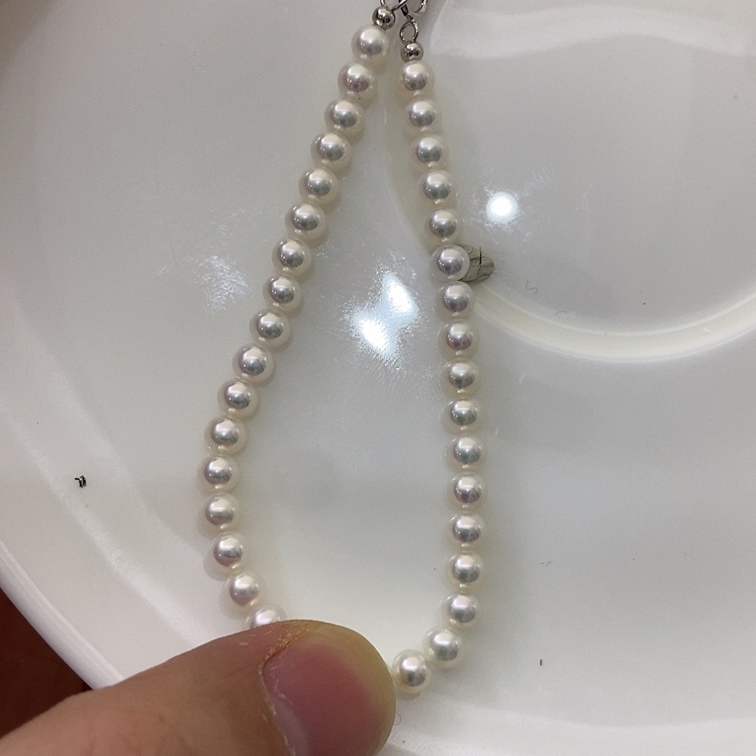 银S925镶嵌手链淡水珍珠