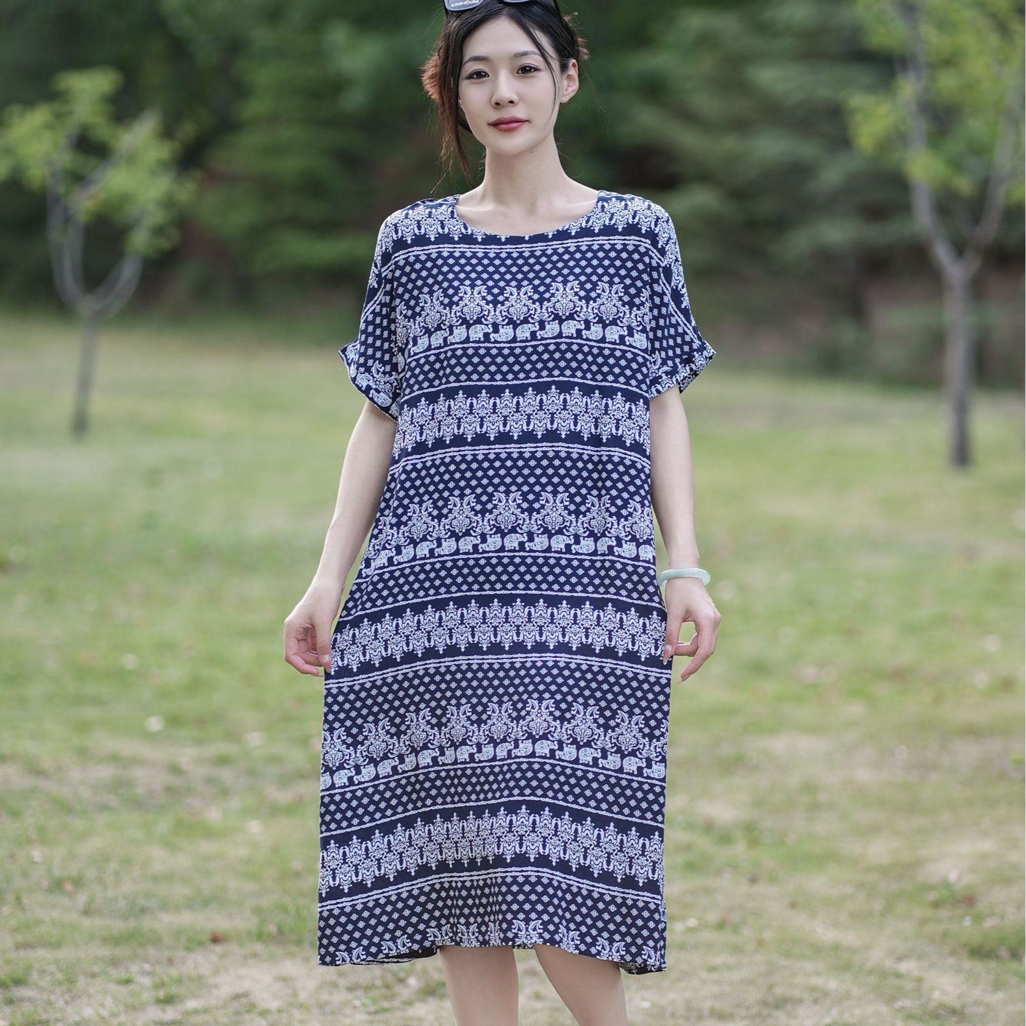 夏季显瘦连衣裙8991