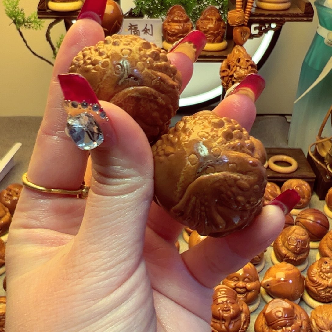 橄榄核手串/手链张****记金蟾一对