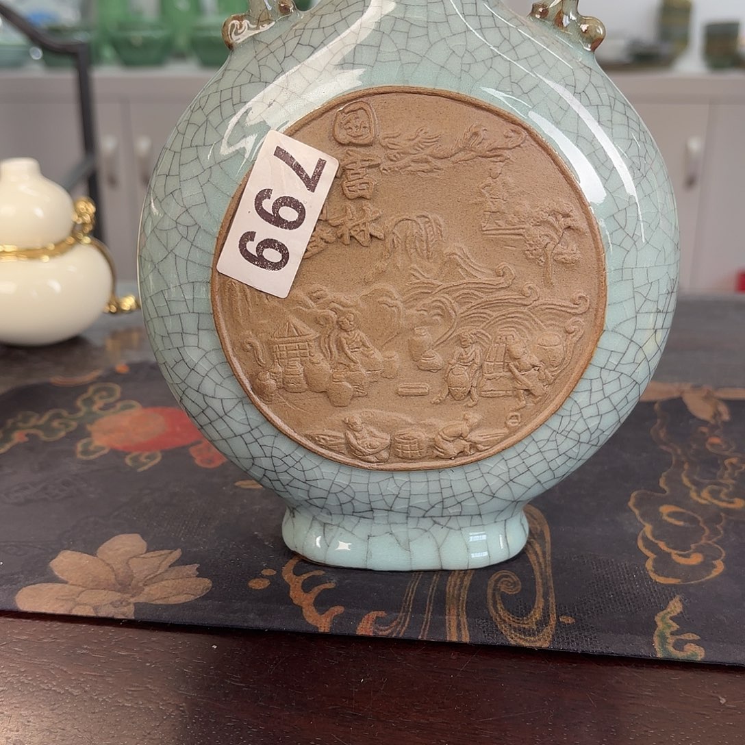 龙泉云间青瓷小米茶器