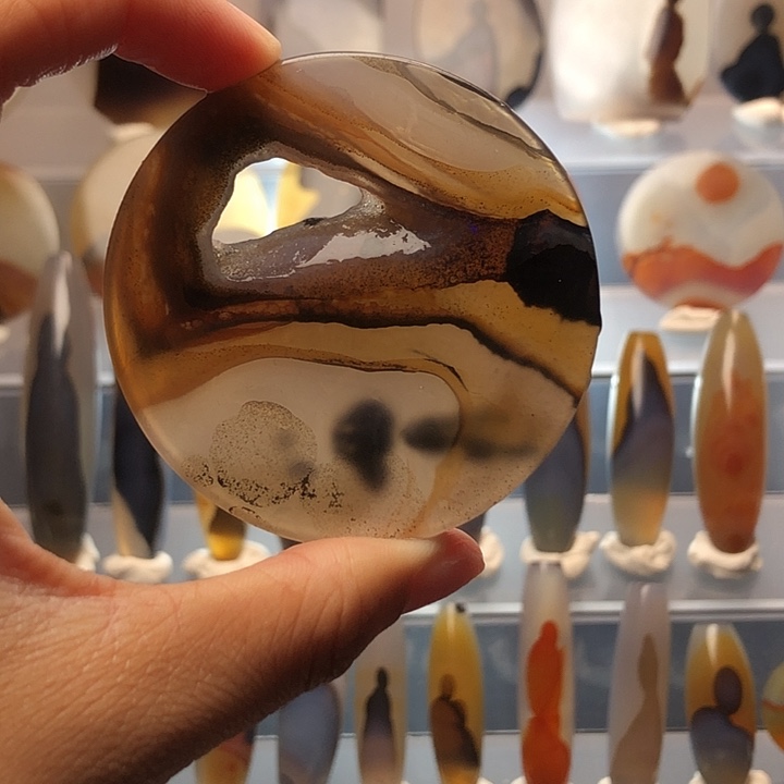 玛瑙/玉髓合金珠宝半成品210