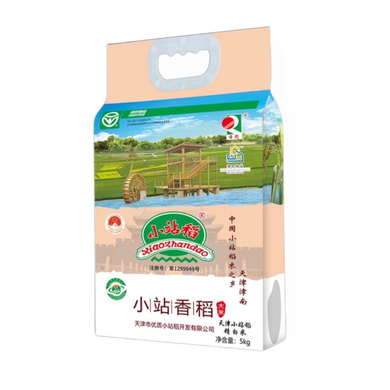 天津小站稻中长粒香稻一级粳米真空装新鲜大米