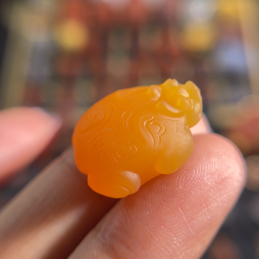 石英质玉（黄龙玉）玉化料龙龟未镶嵌