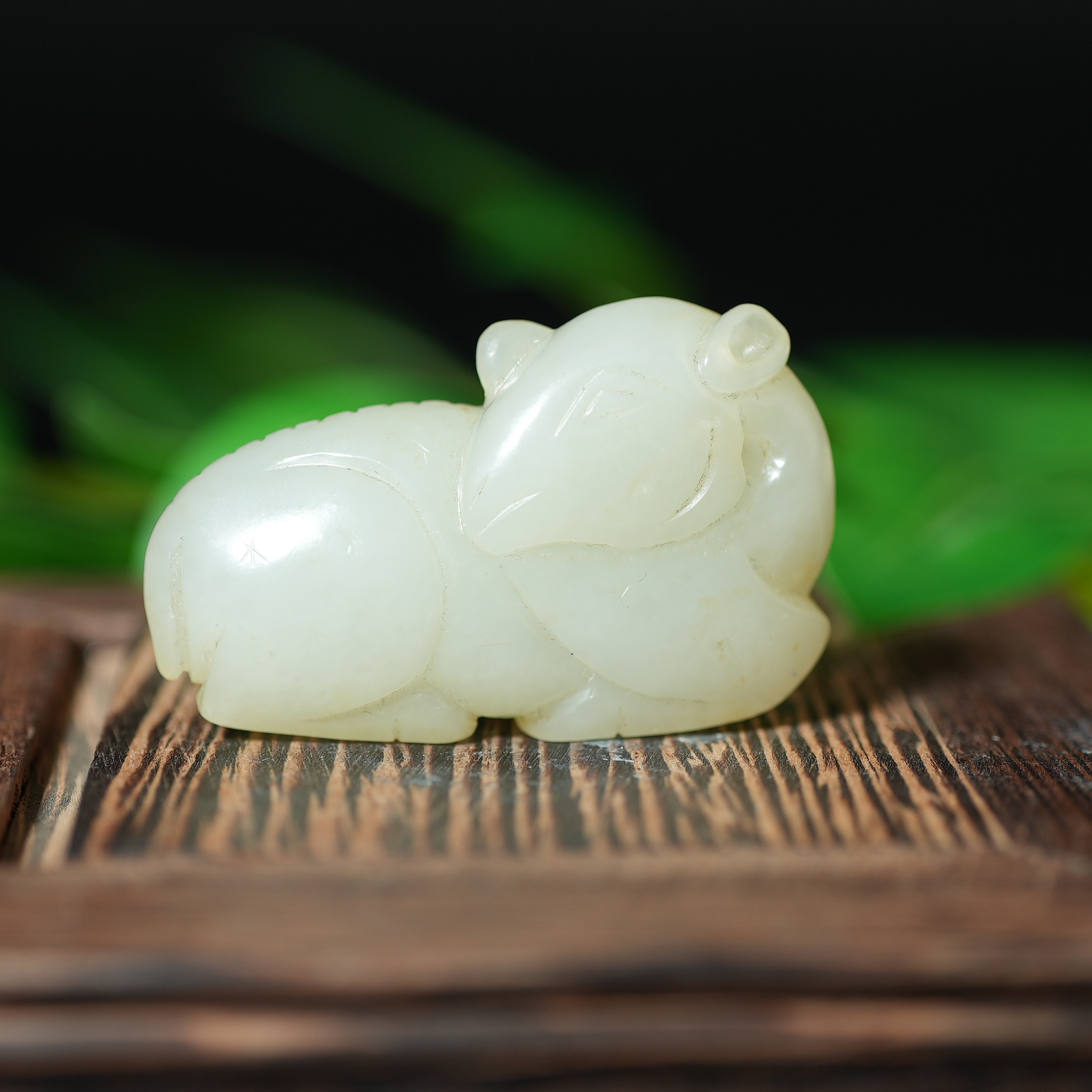 清代和田白玉瑞兽摆件【华豫之门】NABZA241228032