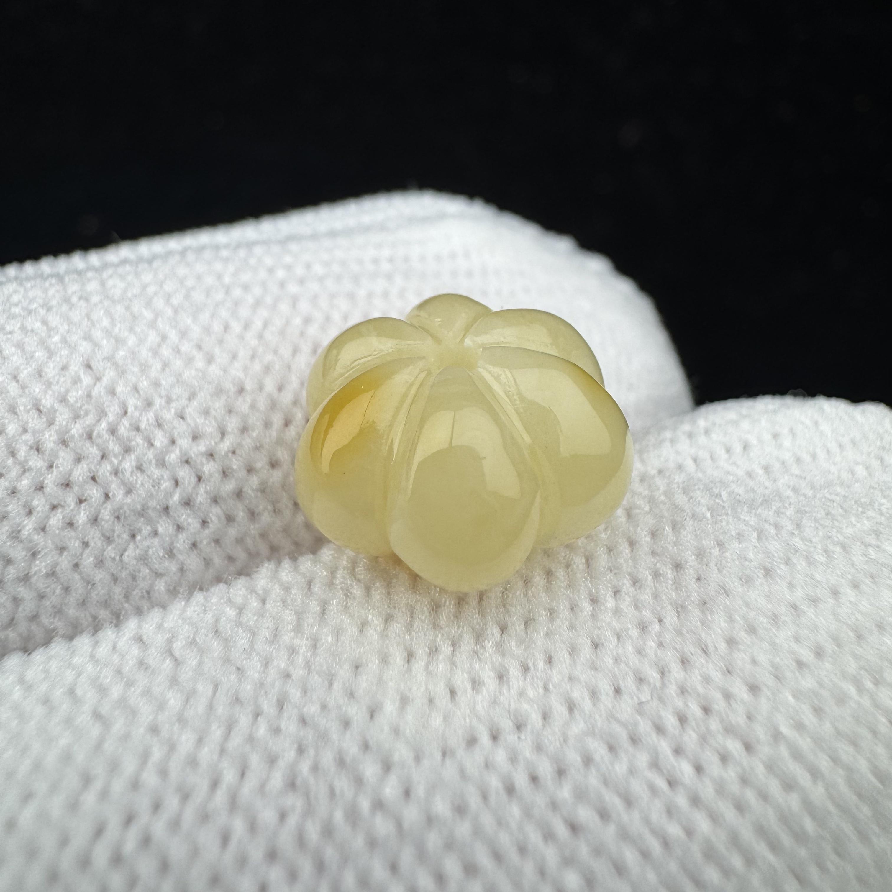 M5028天然原矿俄料蜜蜡瓜珠11.9*7.3mm支持复检