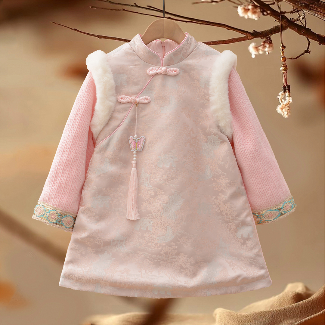 YF989国风儿童连衣裙