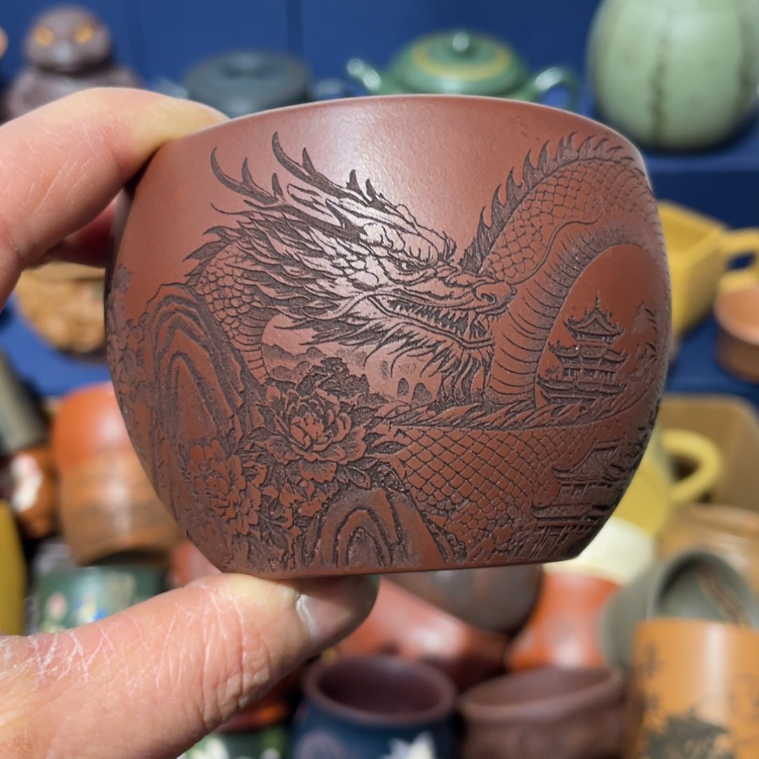 原矿紫砂手工主人杯