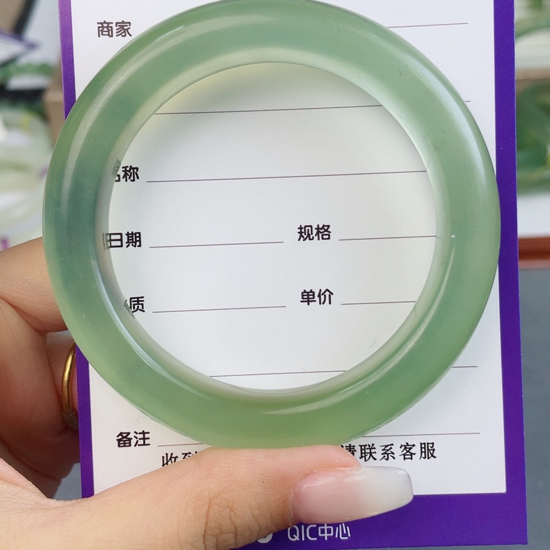 岫玉未镶嵌手镯暖*纯天然