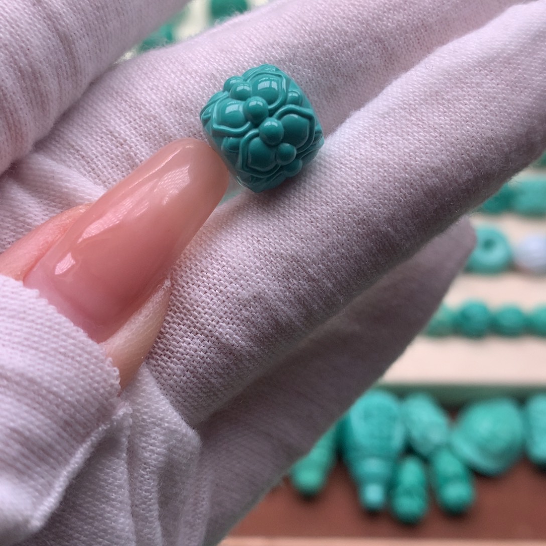 原生态散珠配饰莲花卡11.8