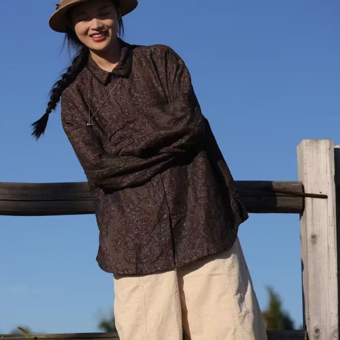 布忘初心分享 荼TU-S332156 衬衣 胸围126、衣长73