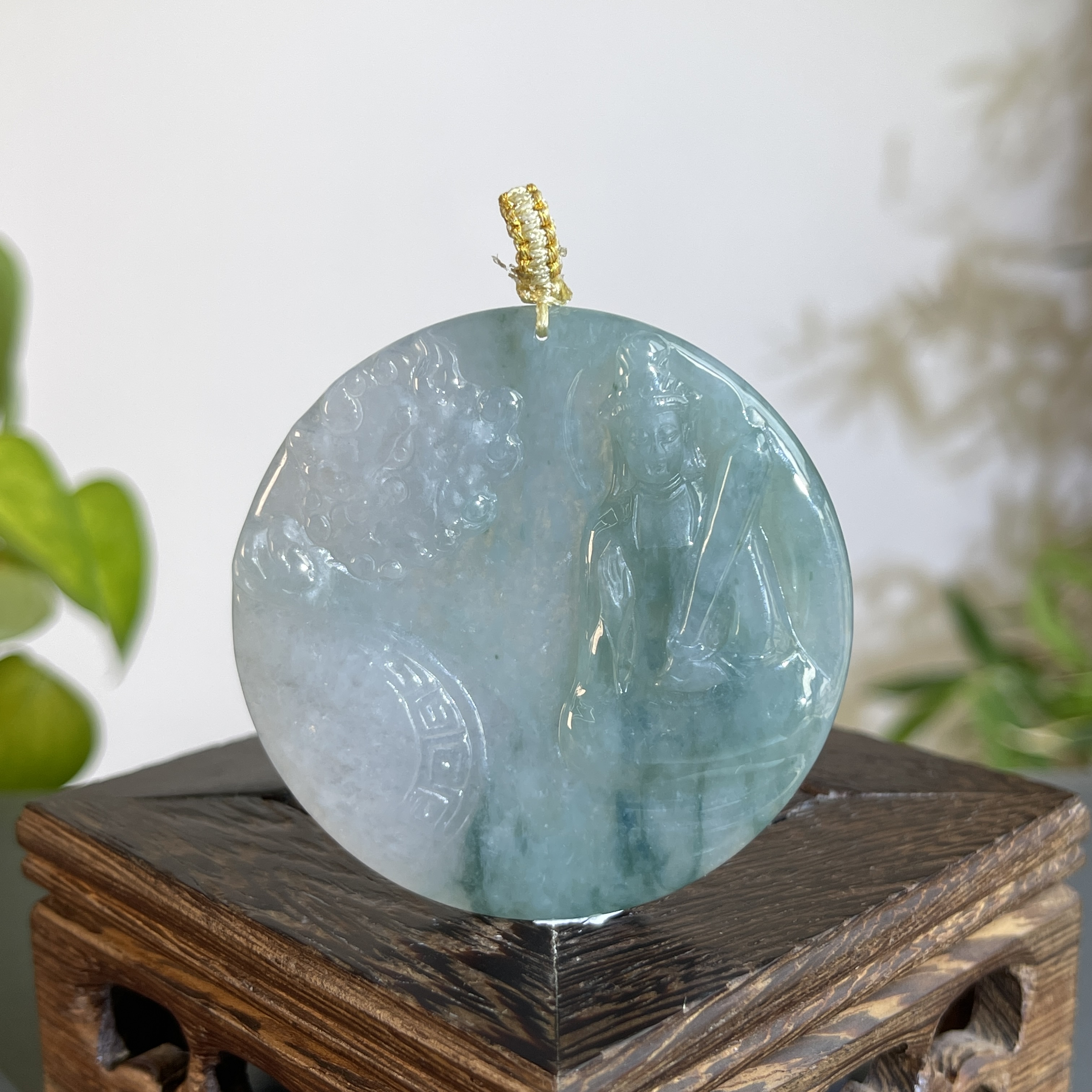 JXB20-92 天然翡翠缅甸A货 文殊