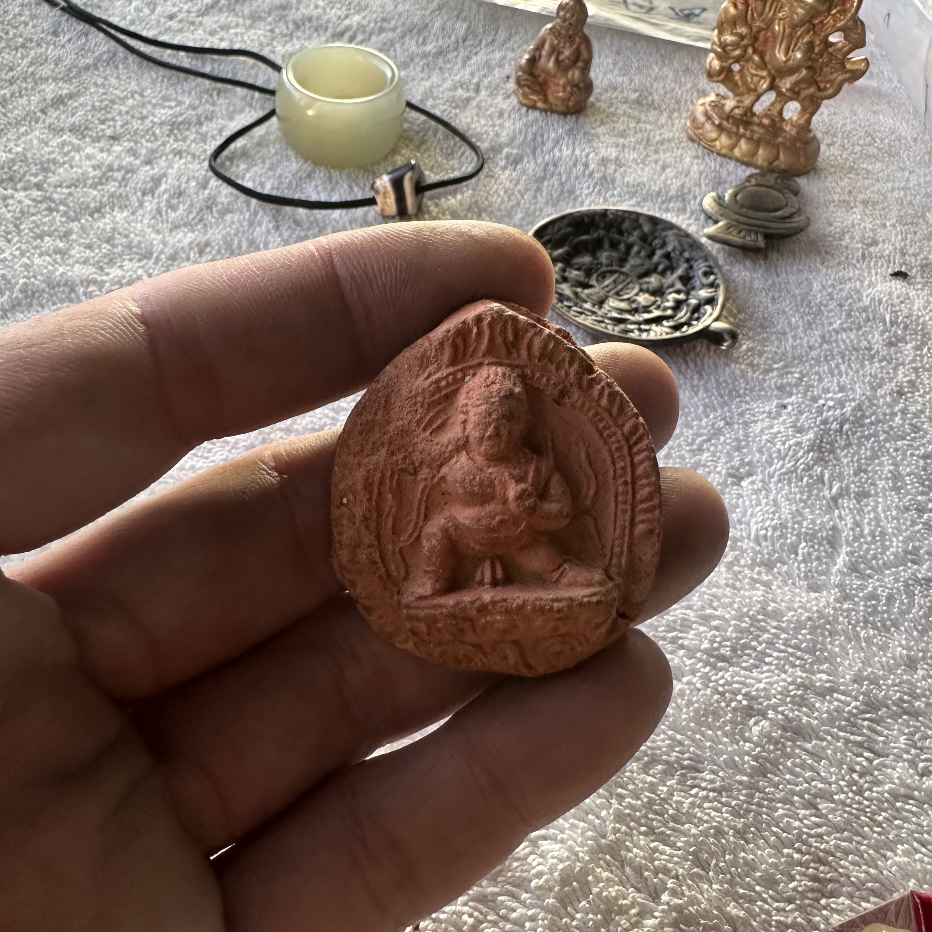 藏区回流泥擦金刚手