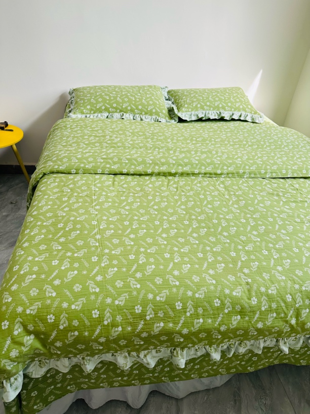 双层纱纯棉四件套柔软舒适四季皆宜碎花