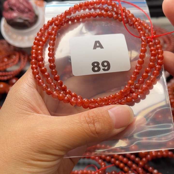 南红玛瑙未镶嵌多样性发货默认微瑕称重4mm