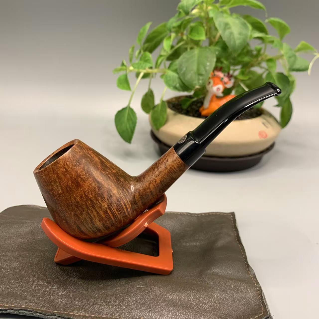 马仕太阳神双标早期意大利石楠木手工烟斗