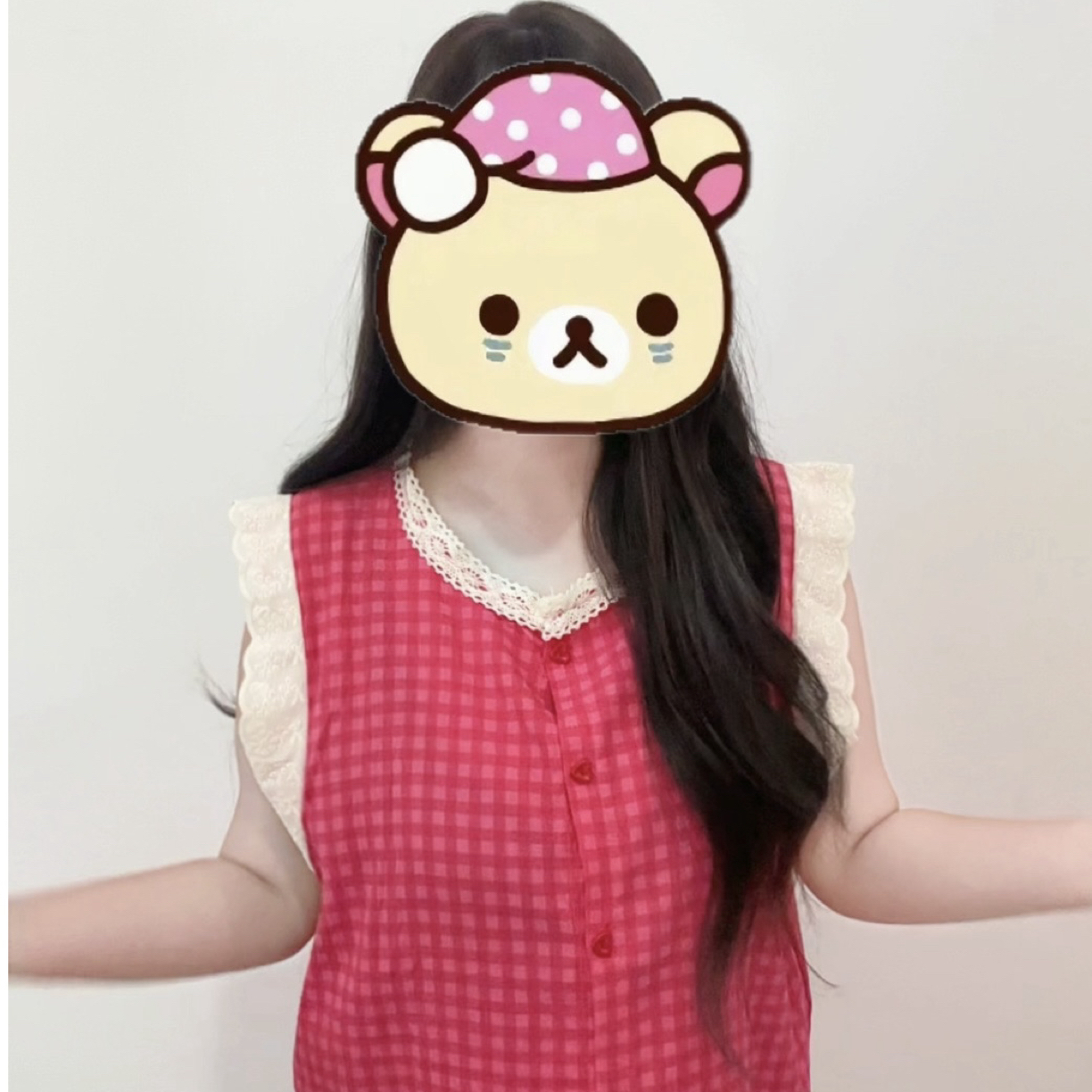 火龙果系列花边大码140 - 250斤吊带短裤睡衣套装家居服