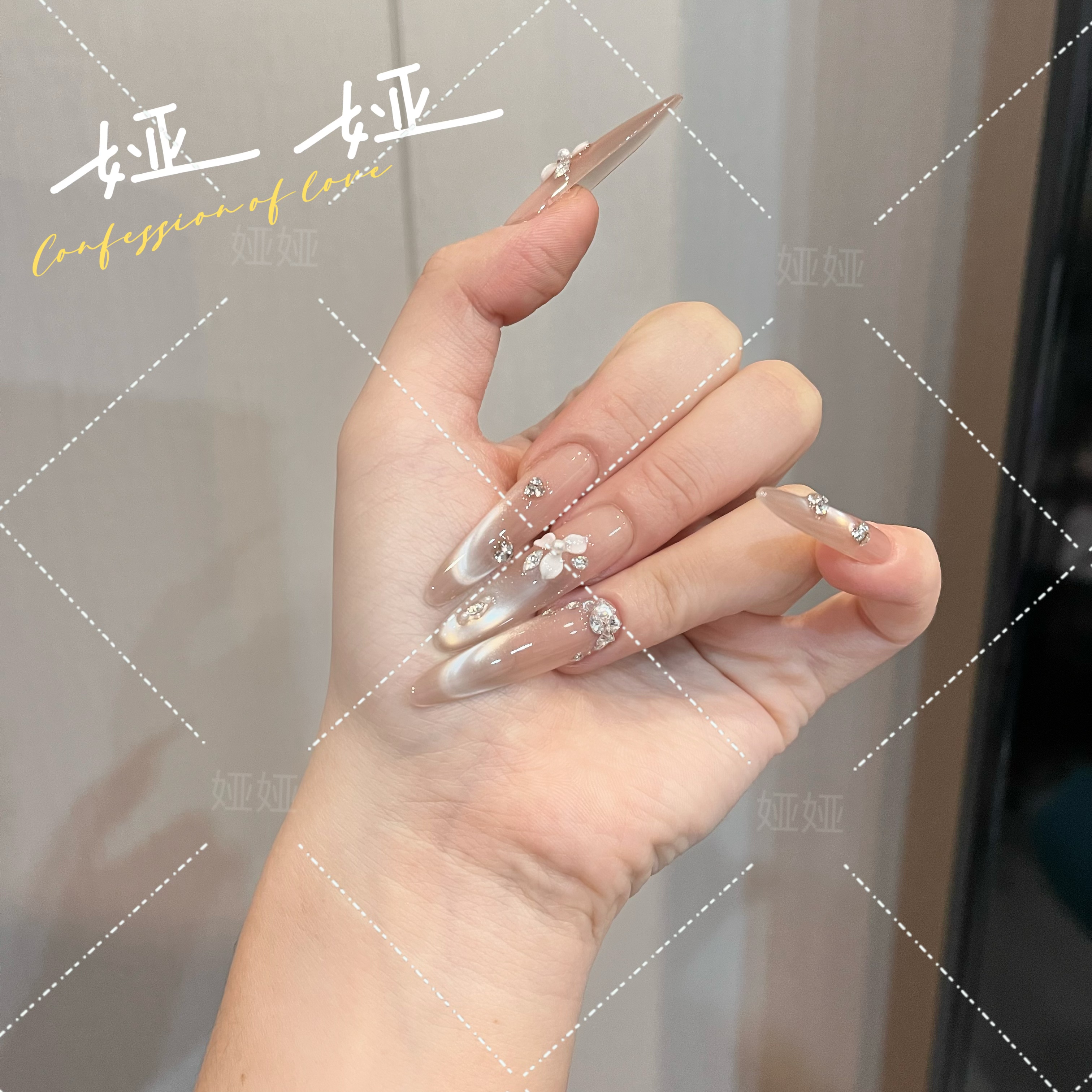 【花开半夏】秋冬爆款 纯手工猫眼穿戴甲