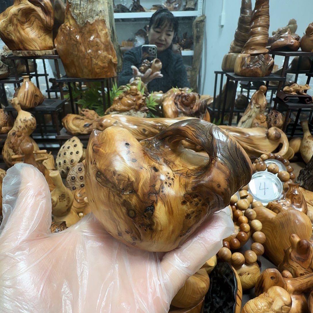 若***士柏木（崖柏）太行崖柏陈化闻香把把壶