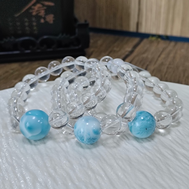 【书记甄选】原创白水晶单圈手链 约10mm 多样性发一件 2581LA