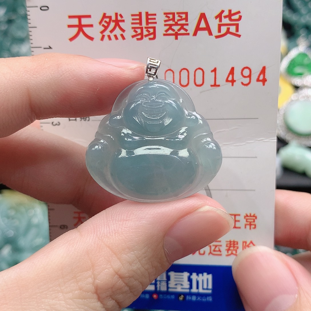 翡翠吊坠(不含链)18K金镶嵌晚**…