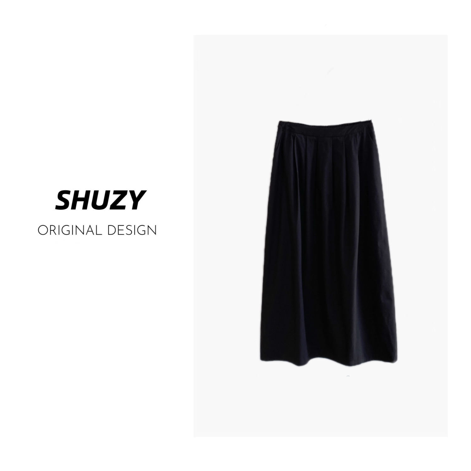 SHUZY | 「托斯卡纳」2025S'极简显瘦设计感半身裙SZ25028